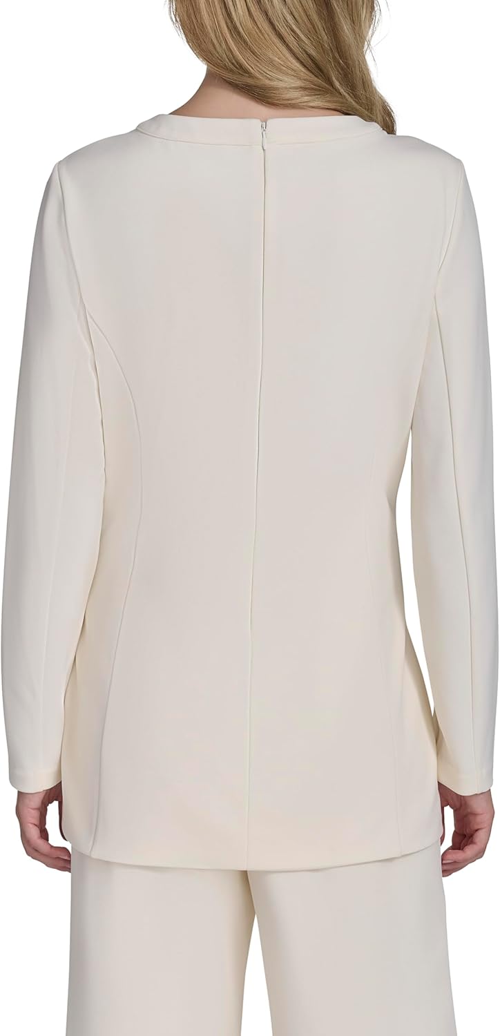 Halston Women's Belted Long Sleeve Top
