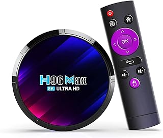 Android 13.0 TV Box,H96 Max DDR4 4GB RAM 32GB ROM RK3528 Quad-Core 64bit WiFi6 Dual 2.4G/5.8G WiFi Ethernet 1000M BT5.0 8K HDR10+ Ultra HD USB3.0 Smart Home Player