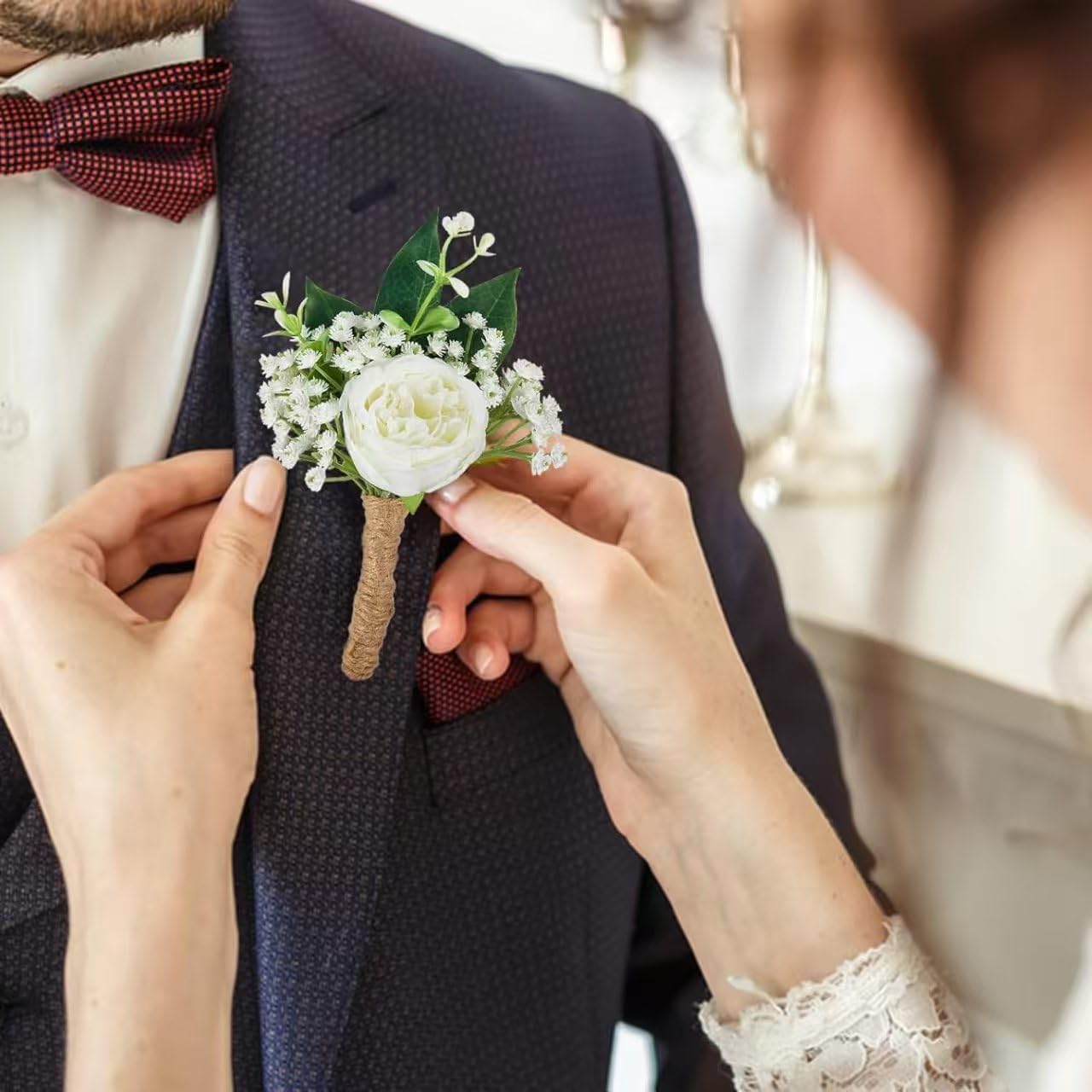 100PC Baby Breath Artificial Flowers - Babies Breath Flowers Artificial Bulk Faux Flowers Bouquet White Flores Real Touch Fake Flowers Arrangements Wedding Centerpieces Tables Decorations - Image 7