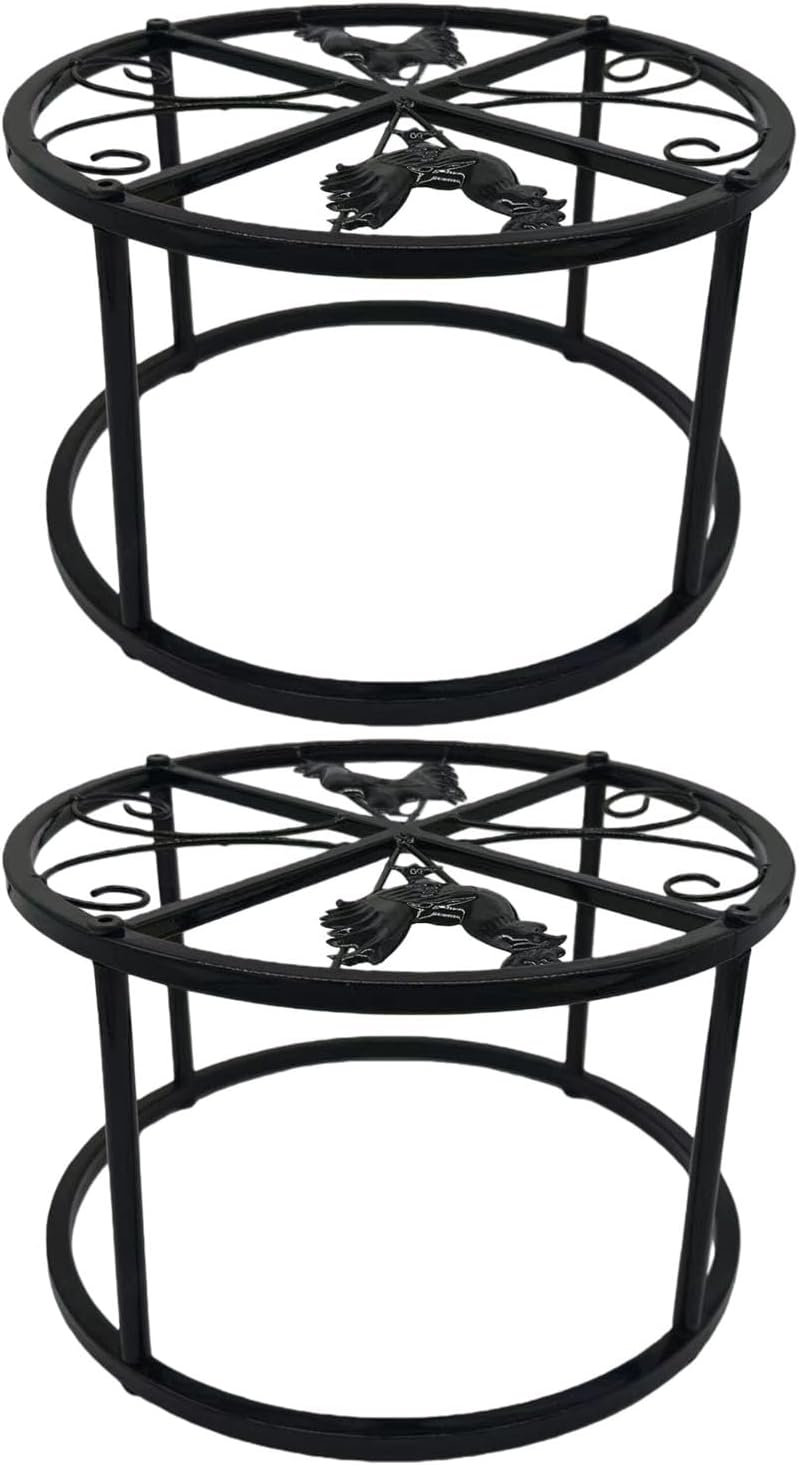 Rustproof Metal Holder for Large Flocks Chicken Water Dispenser Harsh Weather Outdoor Poultry Feeder Stand Holder