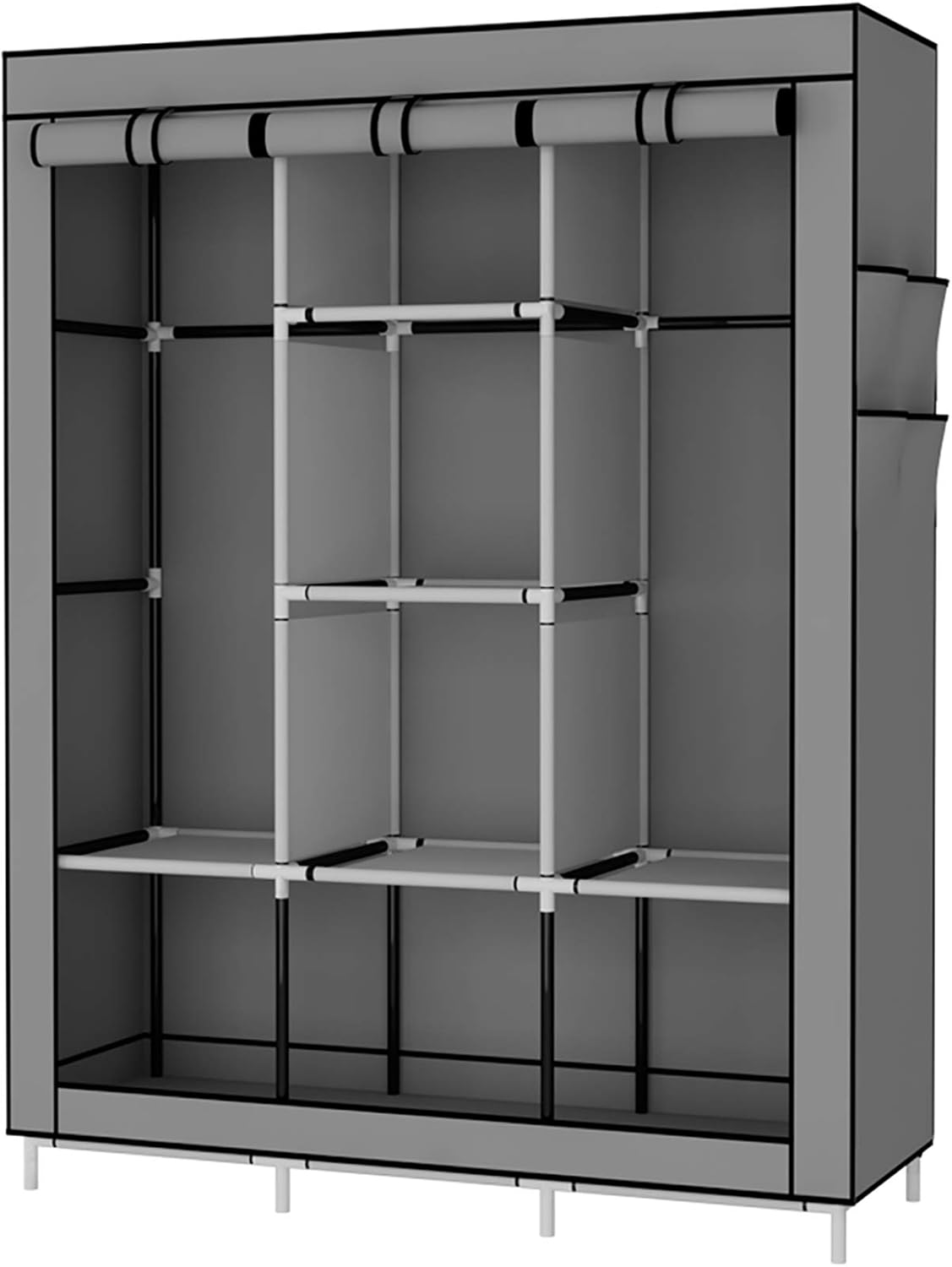 UDEAR GardeRobe transportable Armoire de Rangement Penderie en Tissu