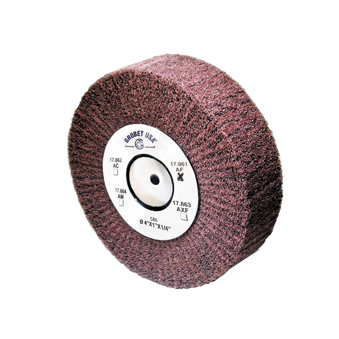 Satin Finish Wheels Fine 4" x 1" x 1/4"