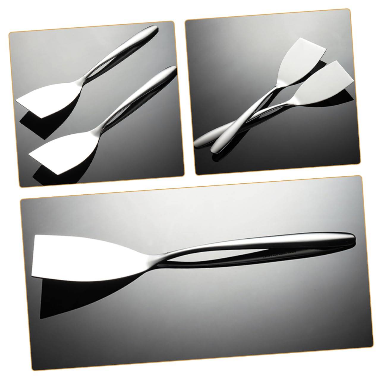 Toyvian 10pièces Spatule Acier Spatule Pour Poisson Et Pizza Ustensile De Cuisine Multifonction Pour Barbecue Et De Steak