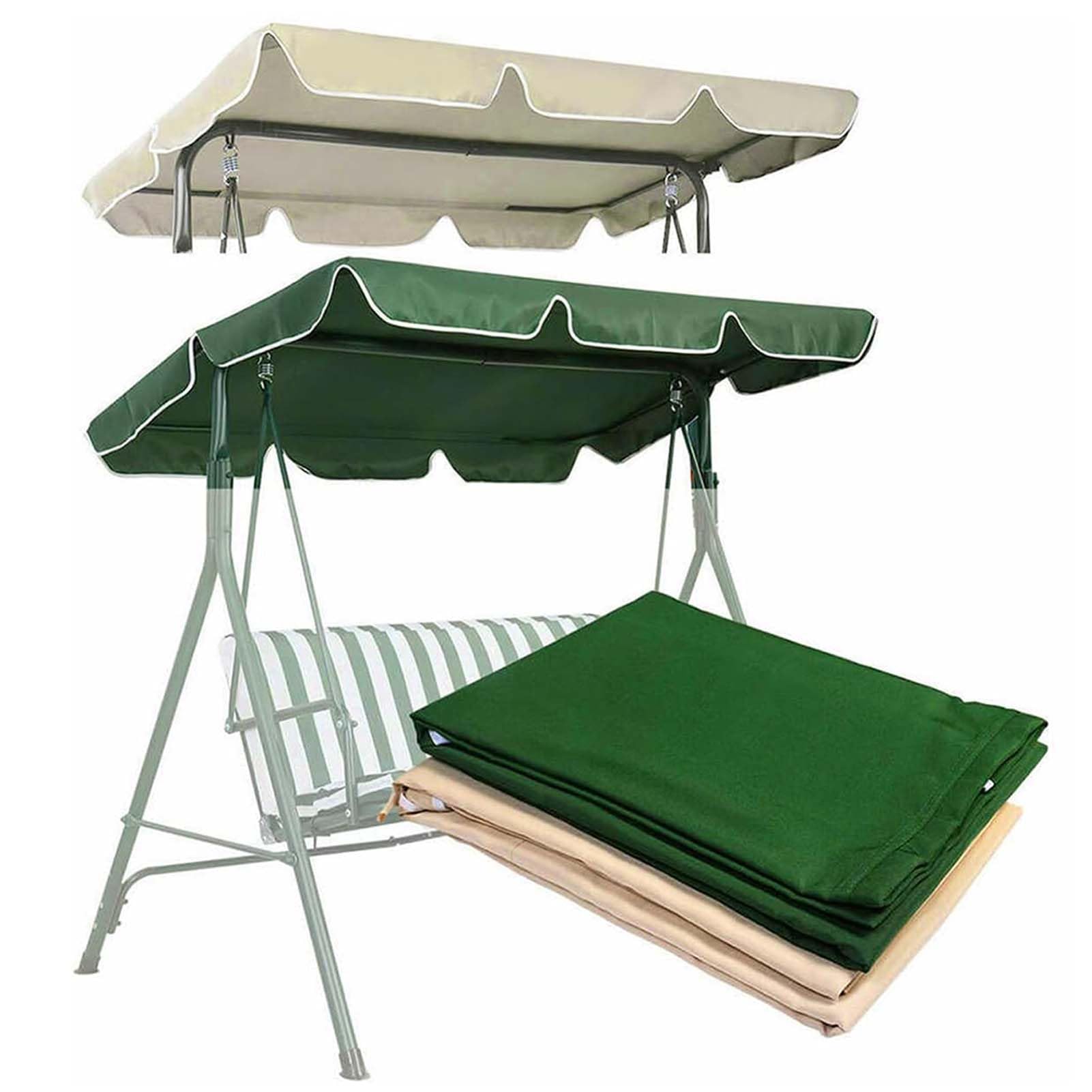 Générique Toit de Rechange pour Balancelle de Jardin Imperméables Balançoire de Jardin Auvent Pivotant Coupe Vent Toile de Rechange pour Balancelle Jardin Exterieur