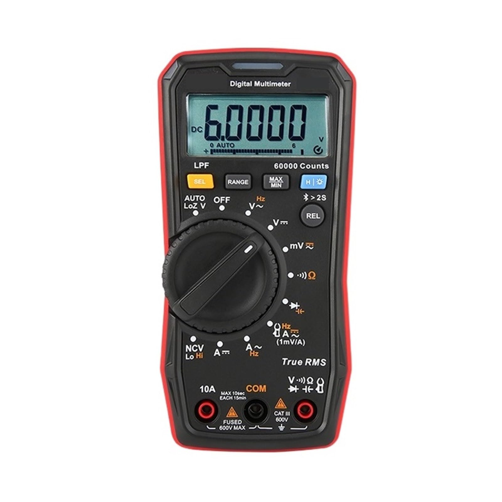 Multimetr Cyfrowy Bluetooth 60000 Zlicza Profesjonalny MultimetroTrue Tester Napięcia Prądu AC/DC Auto-Range Szybko Dokładnie Łatwy Odczyt(117C)
