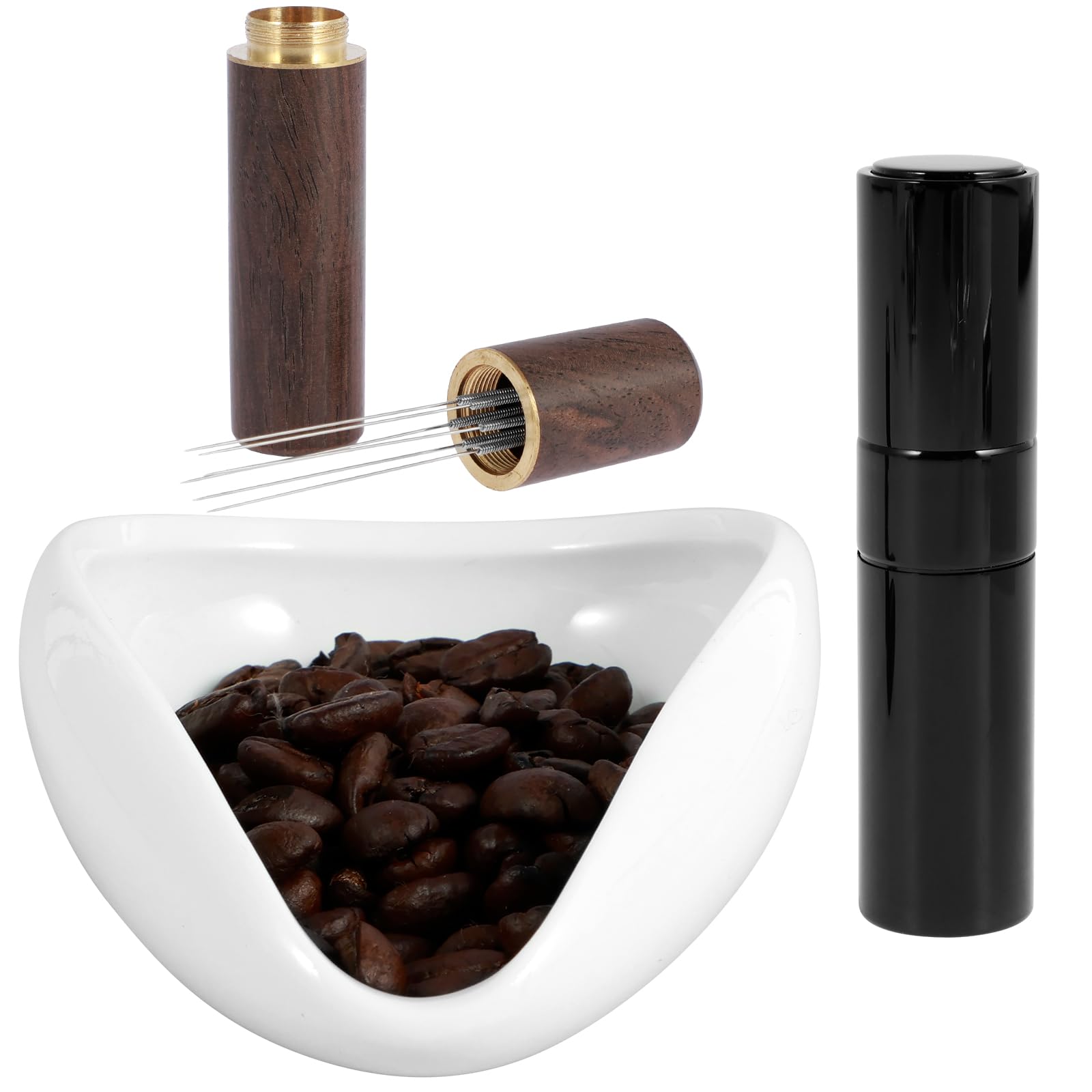 Set Dosatore Caffè In Ceramica - Con Vassoio, Bottiglia Spray E Cucchiaio Per Chicchi - Foto 3