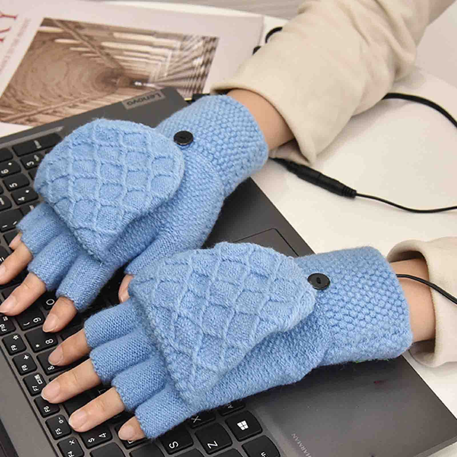 Guanti Riscaldati USB - Senza Dita Per Uomini E Donne - Per Computer, Ufficio E Attività Invernali - Foto 6