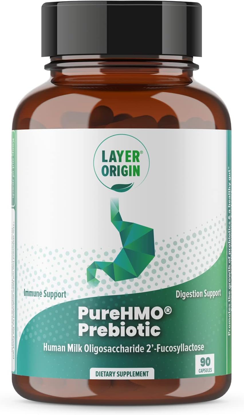 PureHMO Human Milk Oligosaccharide (HMO 2'-FL) Prebiotic - Feed 180 Billion Probiotics/Serving, 30-Day Supply