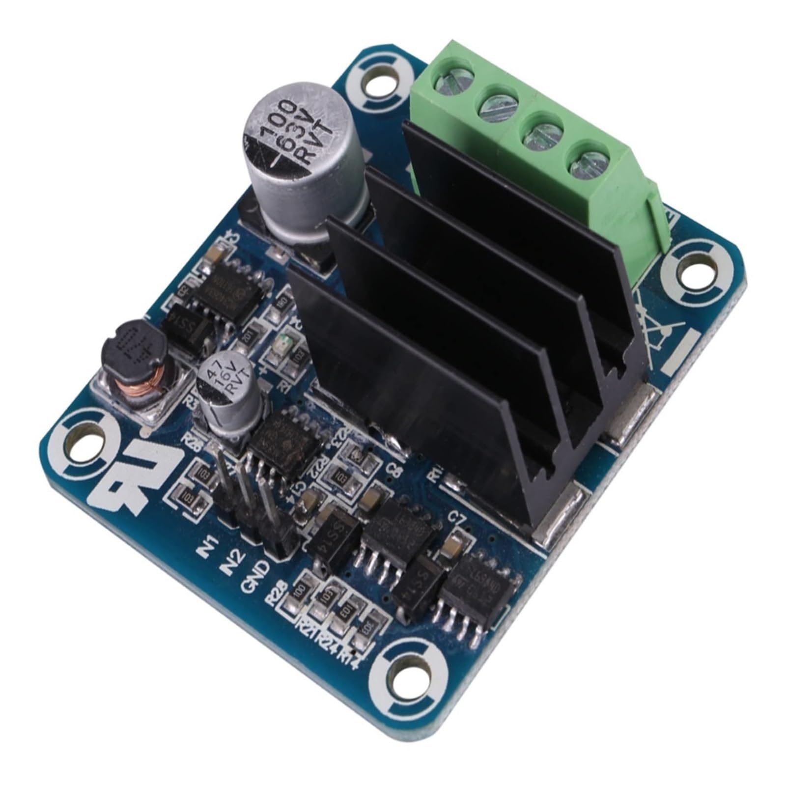 Módulo de accionamiento de puente H Controlador de motor de alta corriente de 50 A for rotación hacia adelante y atrás con aislamiento PWM Compatible con fuente de alimentación de 3,3 V a 12 V