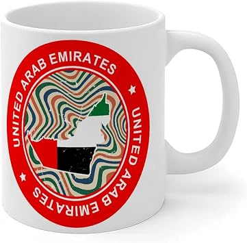 Funny Mug Arab Coffee Tea Cups Flag Sports Bar Party Events Elegant Ceramic Mugs Mock Up Gifts for Mom Son Female Ladies 11oz White