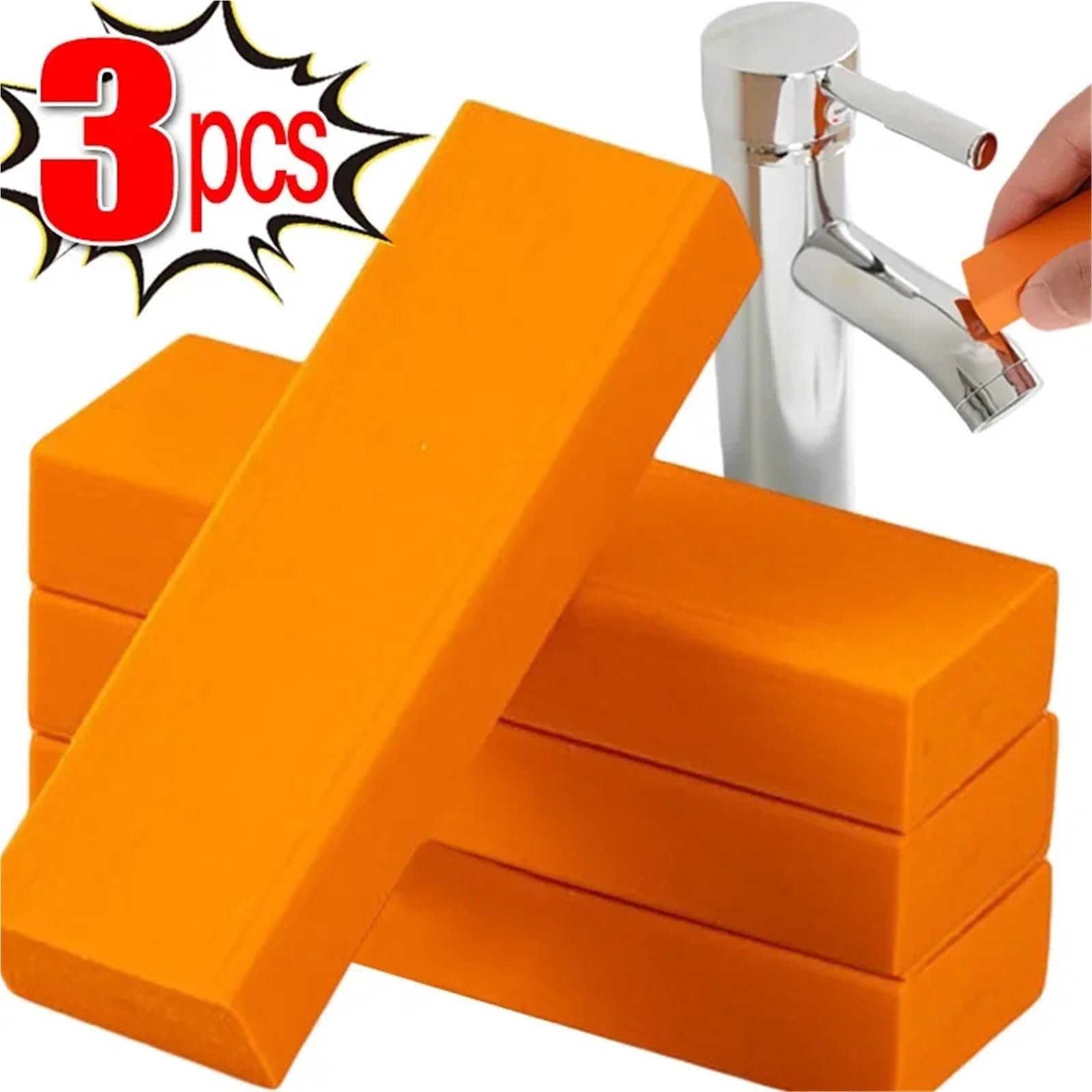 Facile da cancellare anticalcare Bagno WC Smacchiatore for vetro Gomma da cancellare Rubinetto della cucina Pennello for bilancia Strumenti for la pulizia del calcare(1PC)