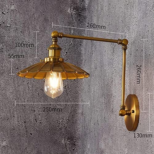 Lámpara de pared brazo oscilante para sala de estar e iluminación interior 6