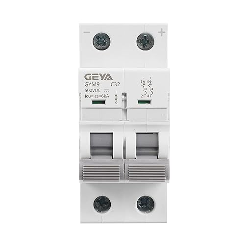 Vista 15 de GEYA Mini disyuntor CC, carril DIN 6KA DC MCB (2P 40A 500VDC)