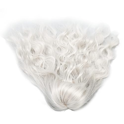 Miniatura 3 de Peluca de muñeca de 1/6 resistente al calor, peluca de muñeca articulada cortable suave al tacto para vestir muñecas (gris plateado)