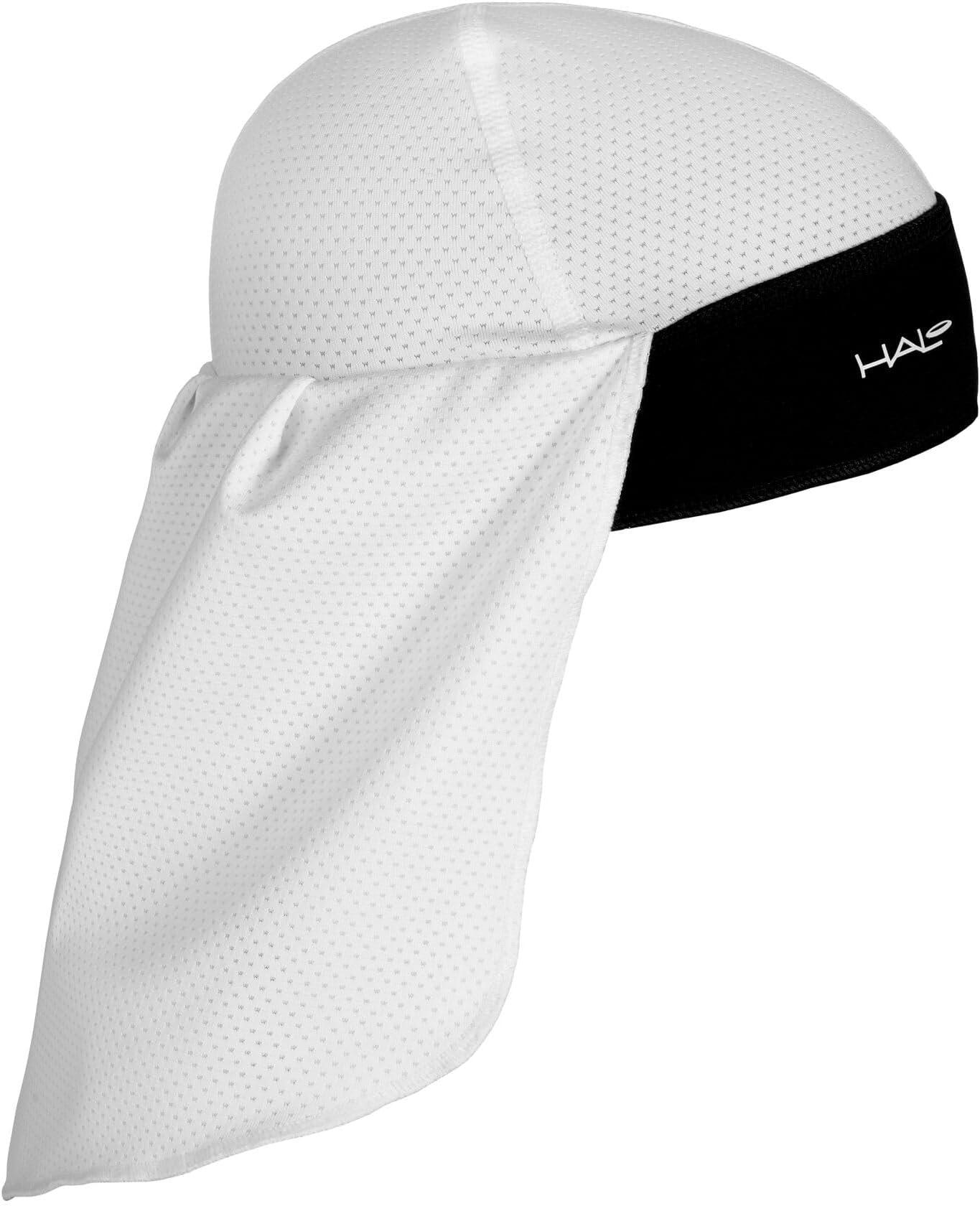 Halo Headbands Solar Sun-Protective Skull Cap & Tail, White,One Size