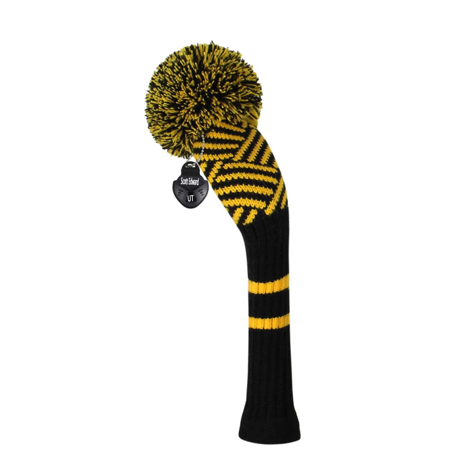 Copritesta Per Mazza Da Golf Con Pompon E Numero Rotante - Adatto A Fairway/Ibrido - 3