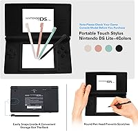 Vista 5 de DS Lite - Kit de cargador compatible con Nintendo DS Lite 100-240V adaptador de enchufe de pared con 4 lápices capacitivos para Nintendo DS Lite