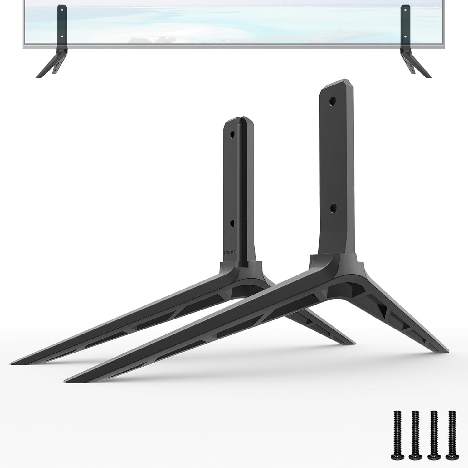 TV Stand Only for Vizio TV Stand Legs V655-H19, Not for Other TV Models, Only for Vizio TV Replacement Legs We Listed wr Screws Set, Easy to Install