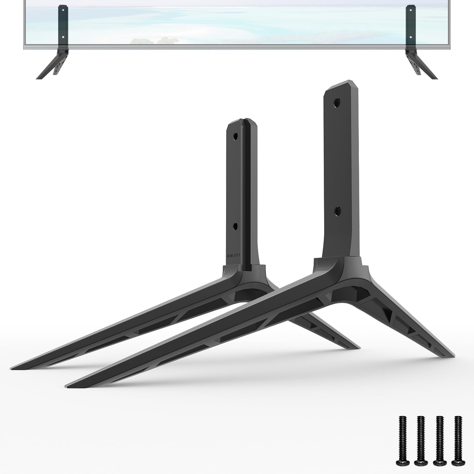 TV Stand Only for Vizio TV Stand Legs V655-H19, Not for Other TV Models, Only for Vizio TV Replacement Legs We Listed wr Screws Set, Easy to Install