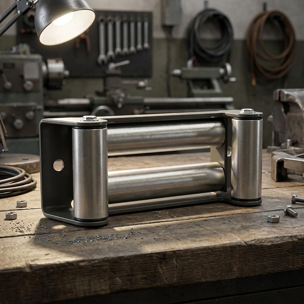 Guide Câble pour treuil Acier Rouleaux Doubles Guide Câble pour(254mm)