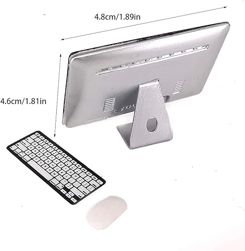 Miniatura 19 de Decoración de casa de muñecas, accesorios en miniatura, casa de muñecas, computadora, portátil, tableta, teléfono, accesorios de simulación