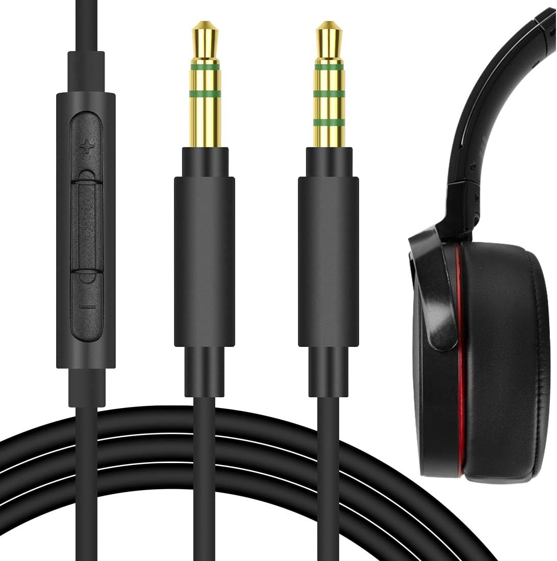 GEEKRIA Audio Cable with Mic Compatible with Sony ULT WEAR, WH-XB910N, WH-1000XM6/1000XM5 Headphones
