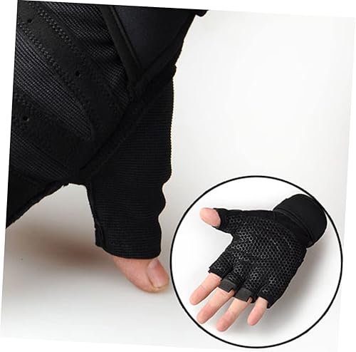 Miniatura 4 de BESPORTBLE 2 Pairs Mens Glove Half-Finger Gloves Training Gloves Weight Lifting Gloves Mens glives Gym Lifting