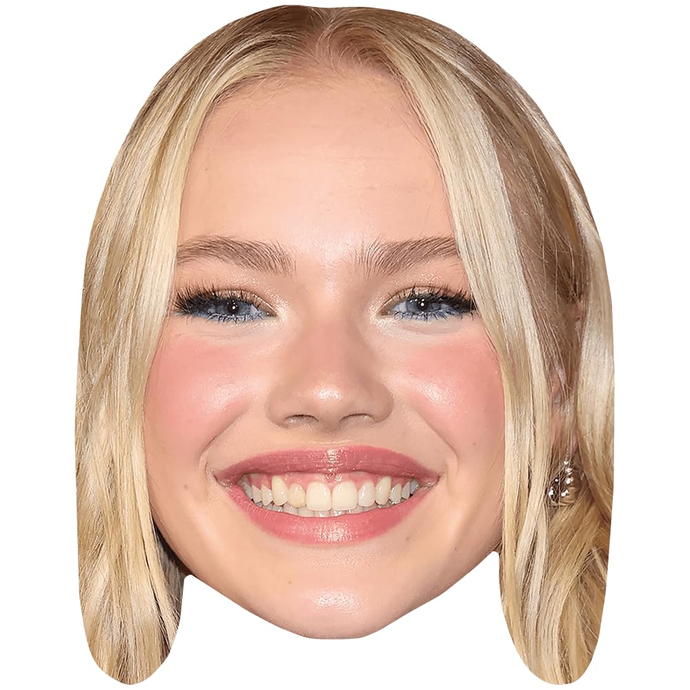 Freya Skye (Smile) Celebrity Mask, Flat Card Face, Fancy Dress Mask