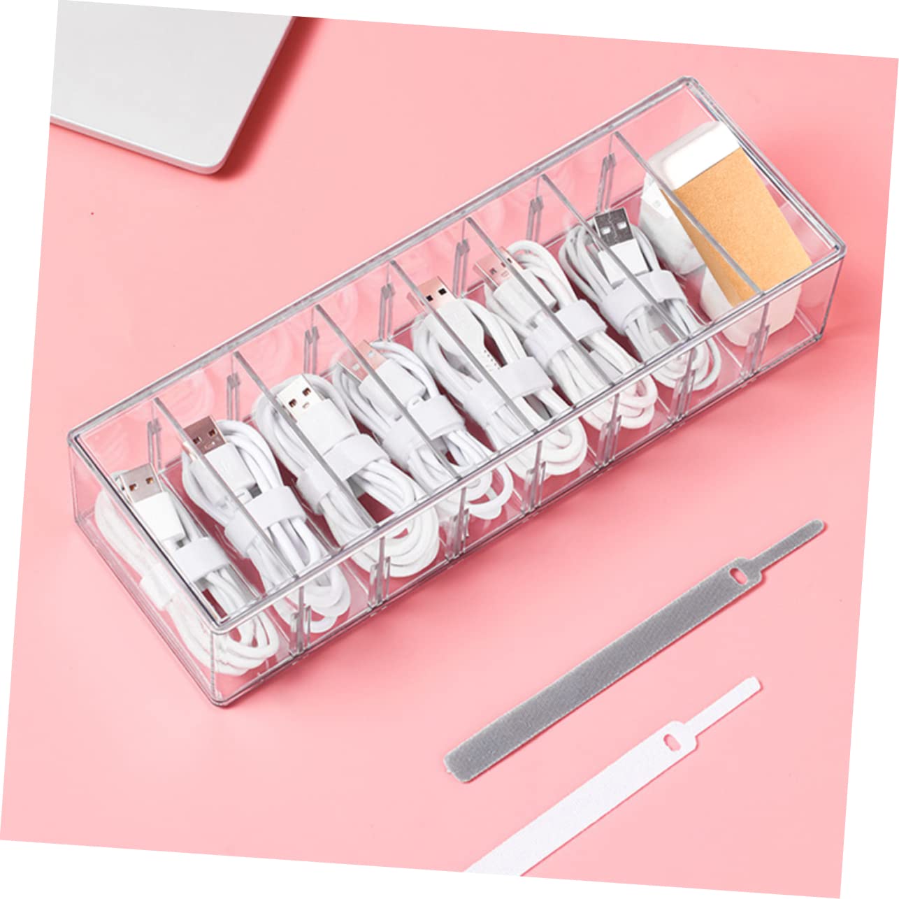 Estuche Organizador de Cables Pet Tapa y 8 Ranuras