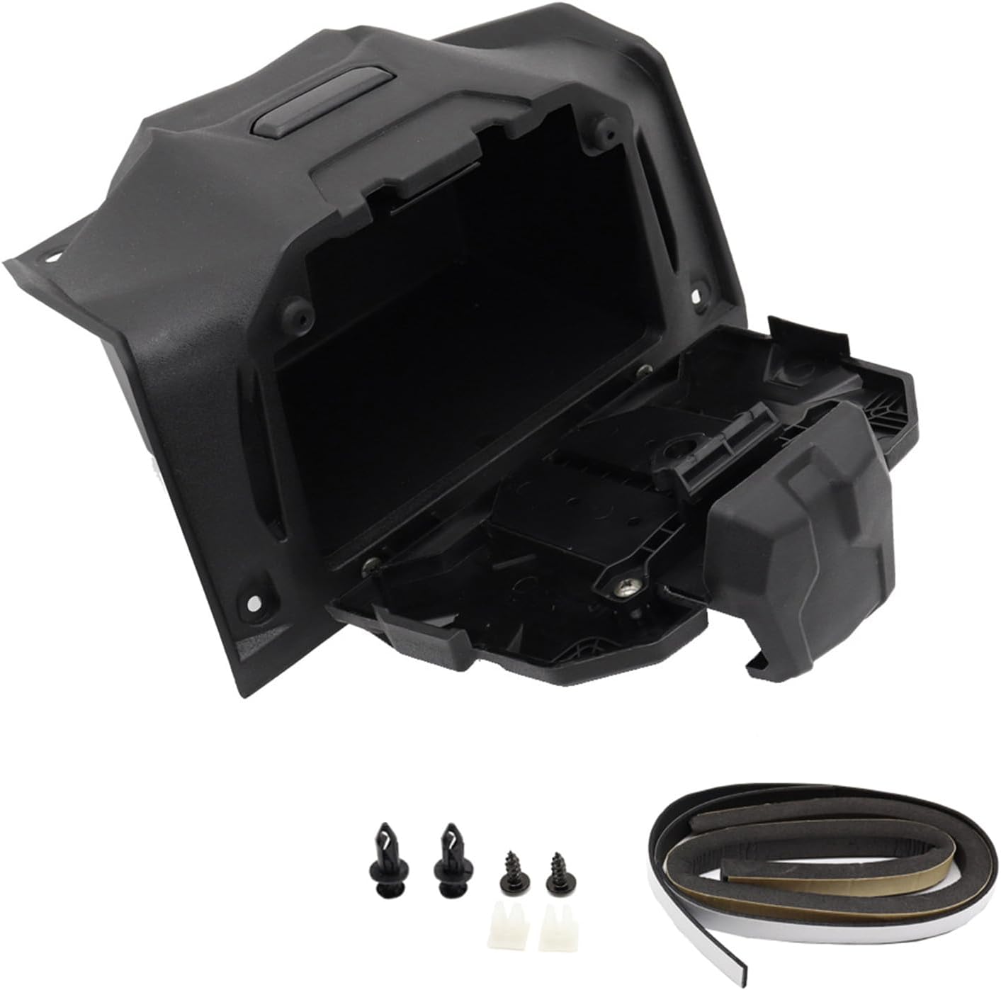 Electric Device Tablet Holder Phone Stand Organizer Tray Storage Space Fit for UTV XP1000 2019-2023 Trail Riding Electric Device Tablet Holder Adjustable Clamp Bracket Easy Installation Box