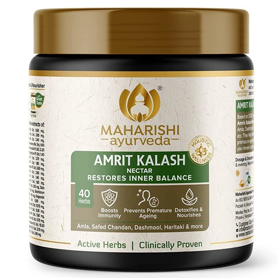 Amrit Kalash World’s Only Super Rasayana | for Immunity & Daily Wellness | Delays Premature Ageing | Improves Heart Health | 40 Herbs | 600 Grams