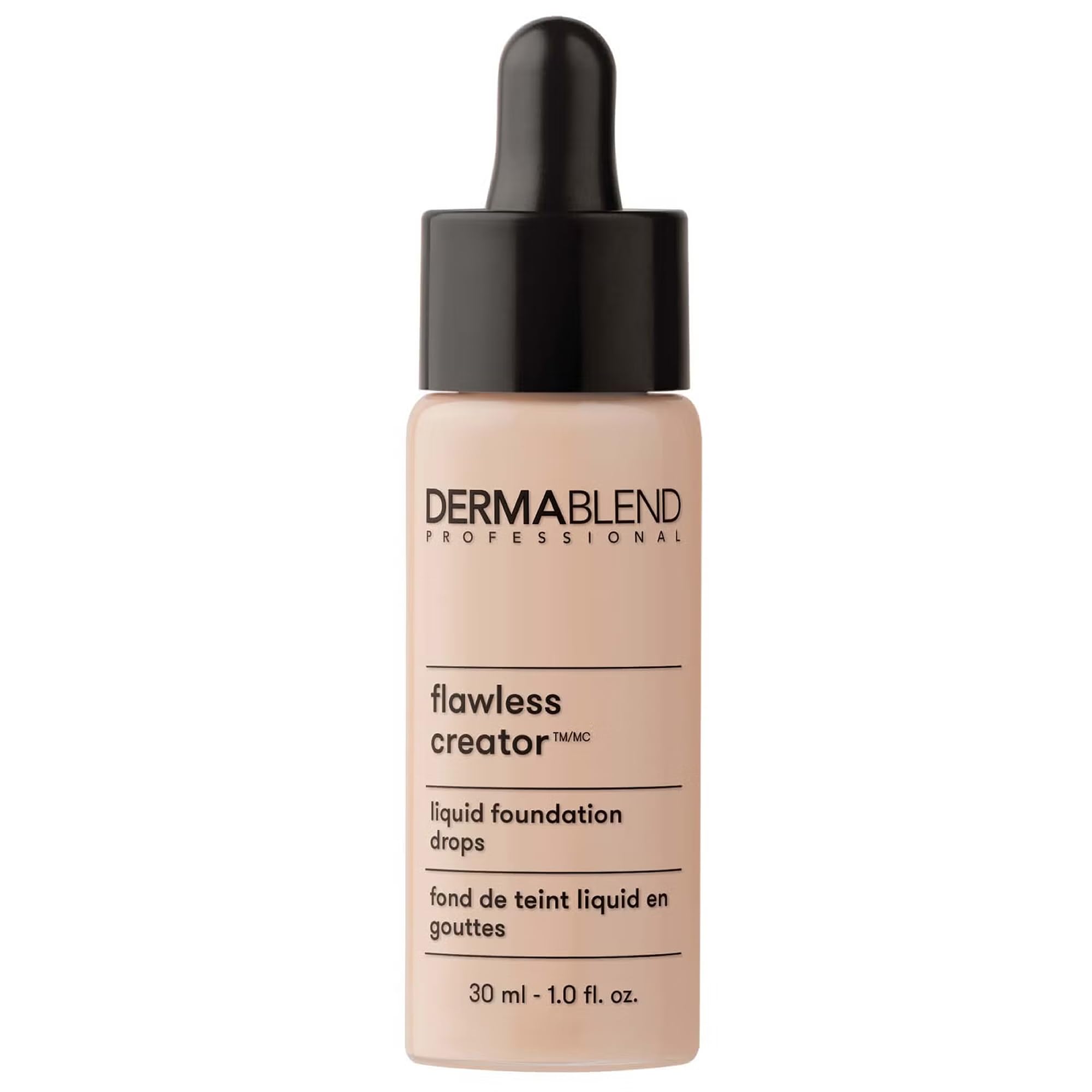 DermablendFlawless Creator Multi-Use Liquid Foundation Makeup, Full Coverage Lightweight Buildable Foundation, Natural Finish, 1 Fl oz.