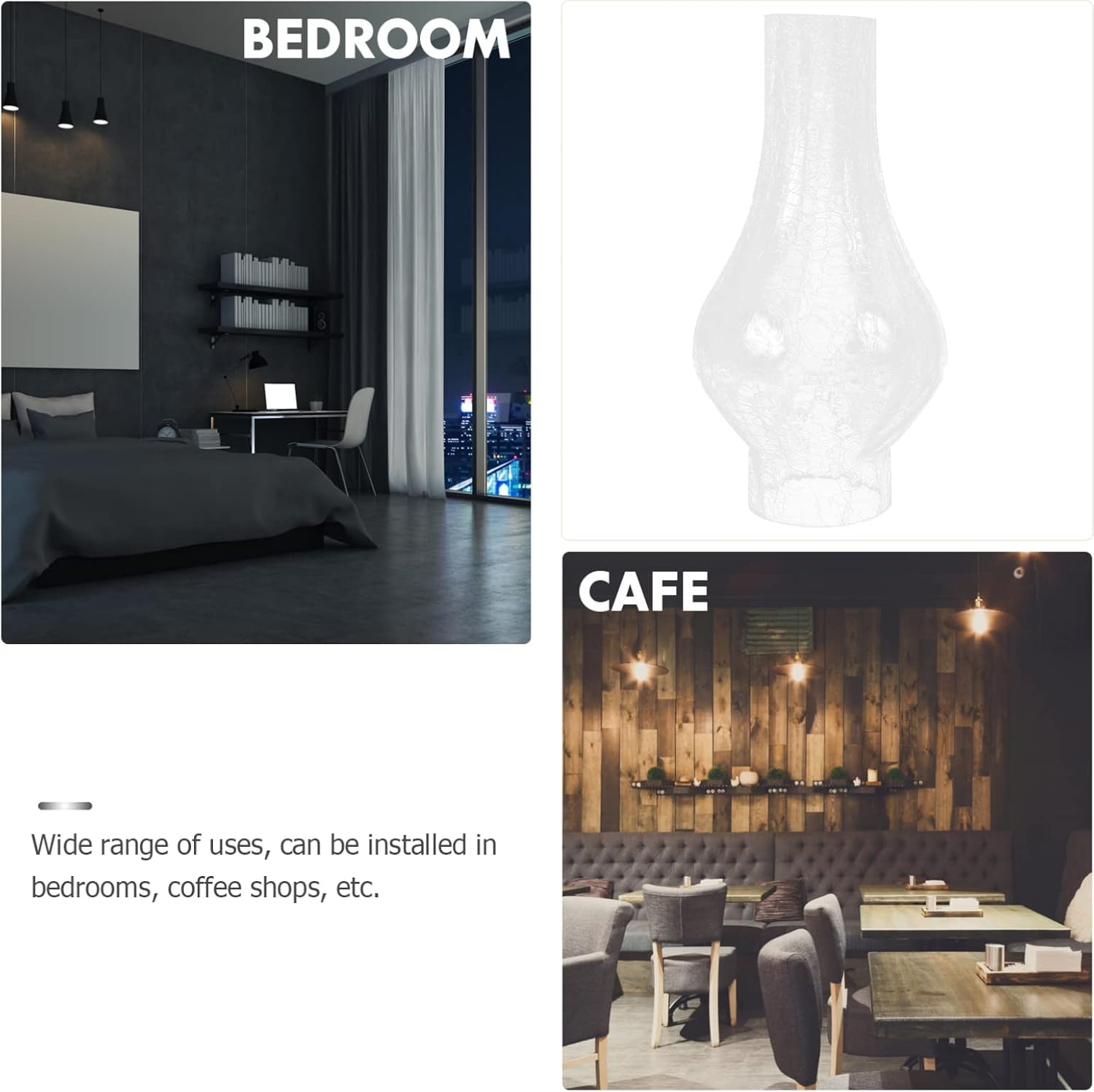 Kerosene Oil Lamps Shade: Glass Oil Lamp Globe Replacement - Transparent Retro Wall Light Shade for Indoor Use Home Decor