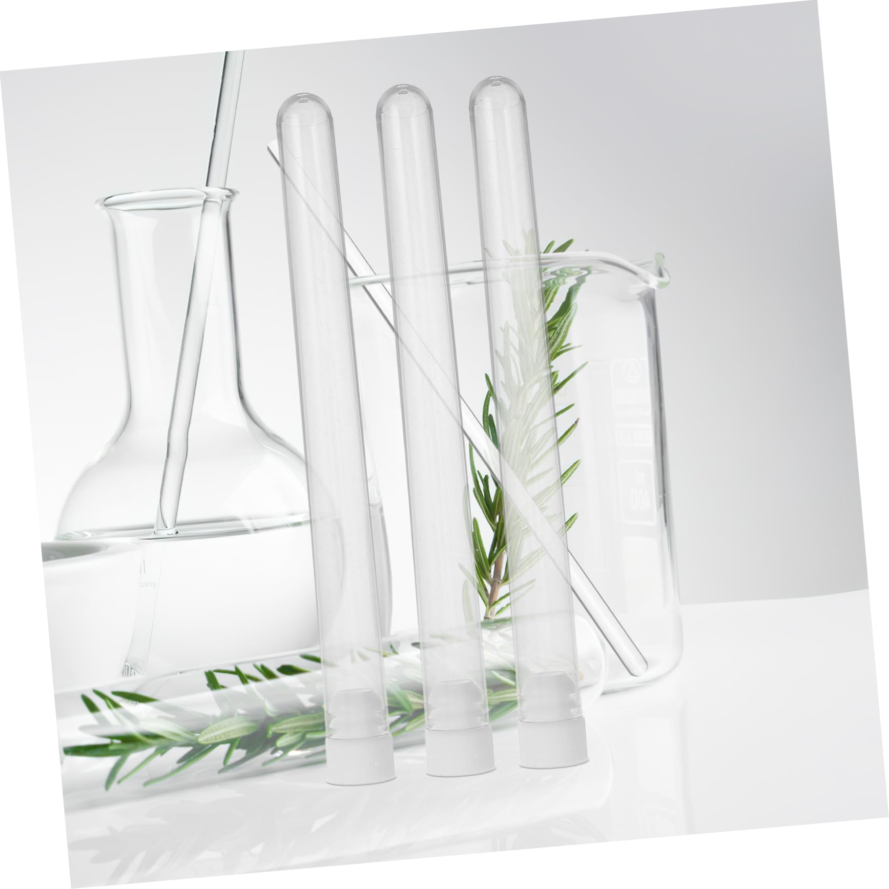Gatuida Provette in Plastica 100 Pezzi Coperchio Sicuro e Design Compatto per Piccoli Oggetti e Perline Uso in Laboratori e Case