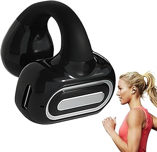 Condução Óssea com Orelha Sem Fio | Fones ouvido sem fio à prova d'água com ouvido para condução óssea | 5.3 Fones ouvido abertos sem fio Blue Tooth, fones ouvido Hmltd
