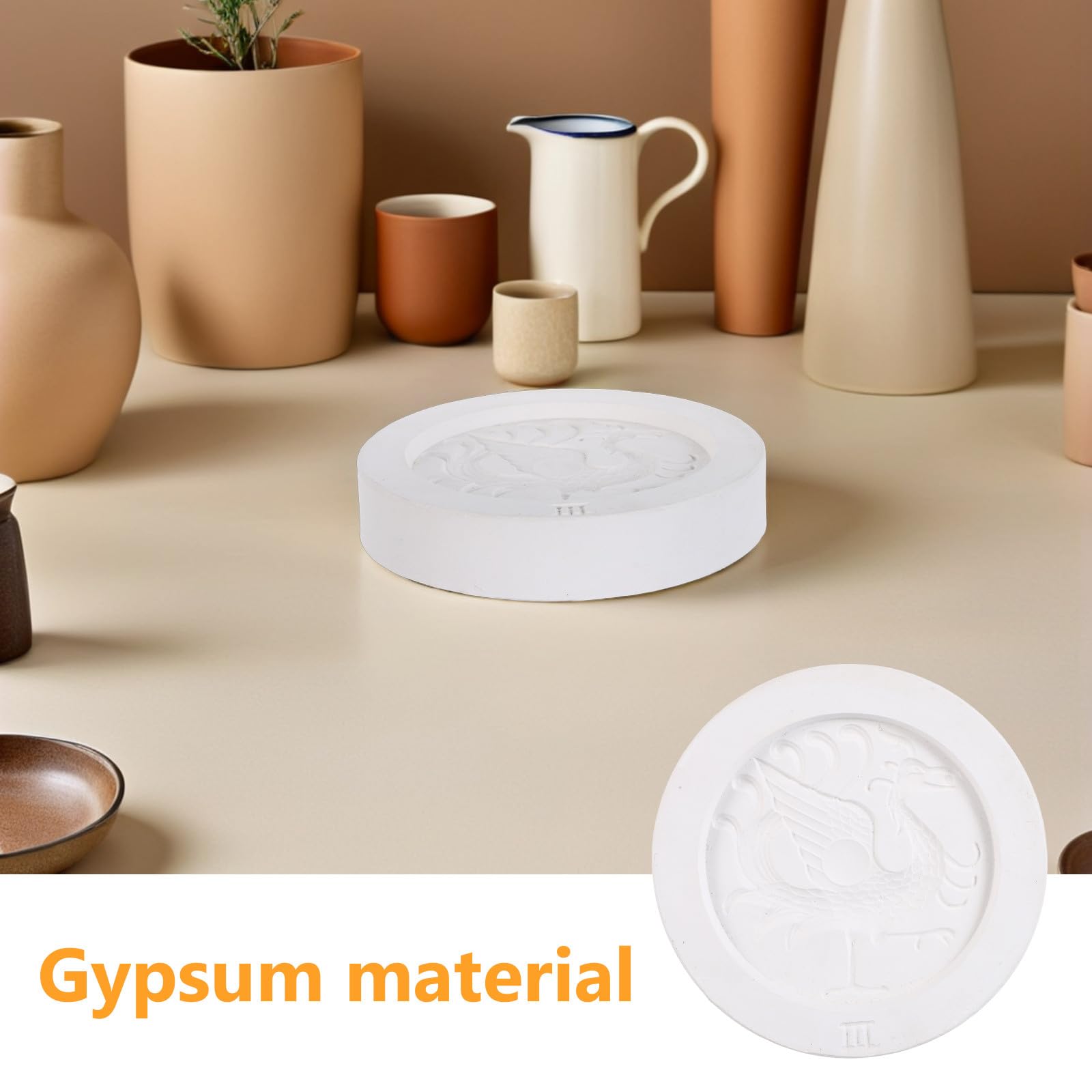 Stampo per Modellare la Ceramica Creatura Vermiglia in Gesso