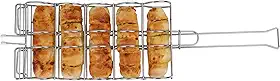 Grelha Churrasqueira para Pão de Alho e Milho 60x17x6,5cm