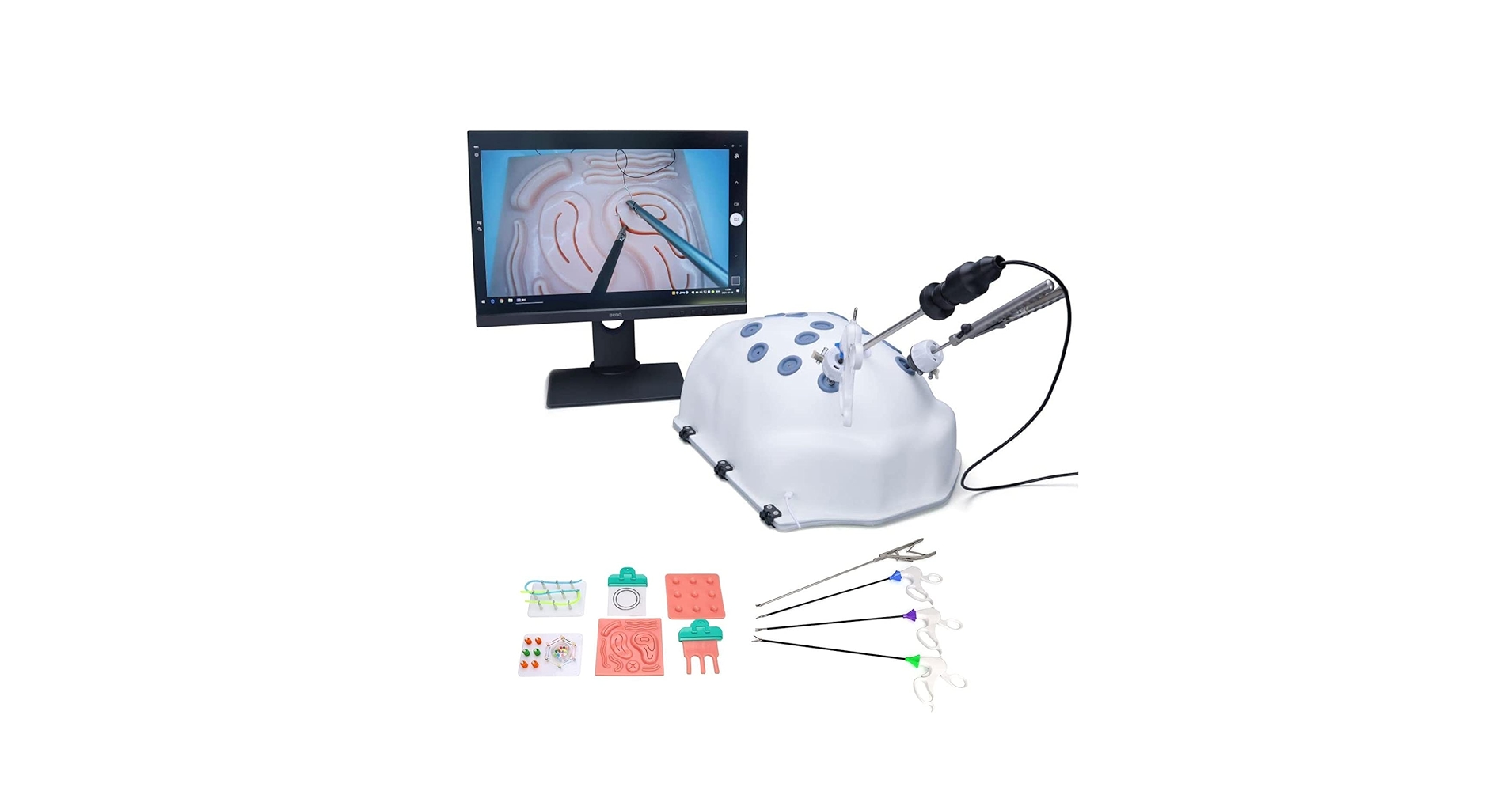 医療用器具セット ラパロ練習用キット Amazon.co.jp: 腹腔鏡手術訓練 縫合練習キット腹腔鏡トレーナー