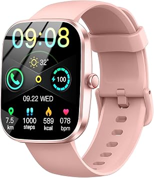 Smart Watch for Women, 1.91" HD Touch Screen Smart Watch Answer/Make Calls, Fitness Watch with Heart Rate/Sleep Monitor,100+ Sport Modes Fitness Tracker, IP68 Waterproof Smartwatch for Android iOS.