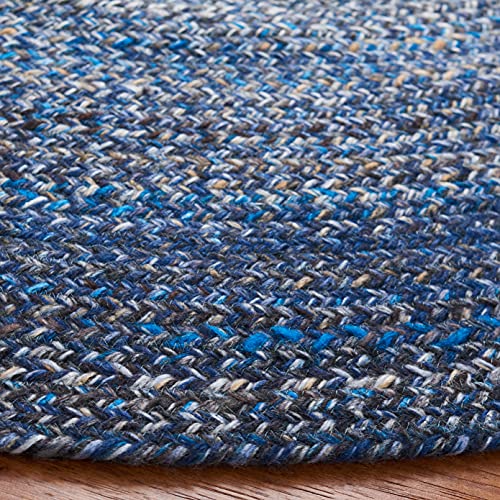 Tapete redondo 3' tejido a mano Safavieh azul miniatura 3