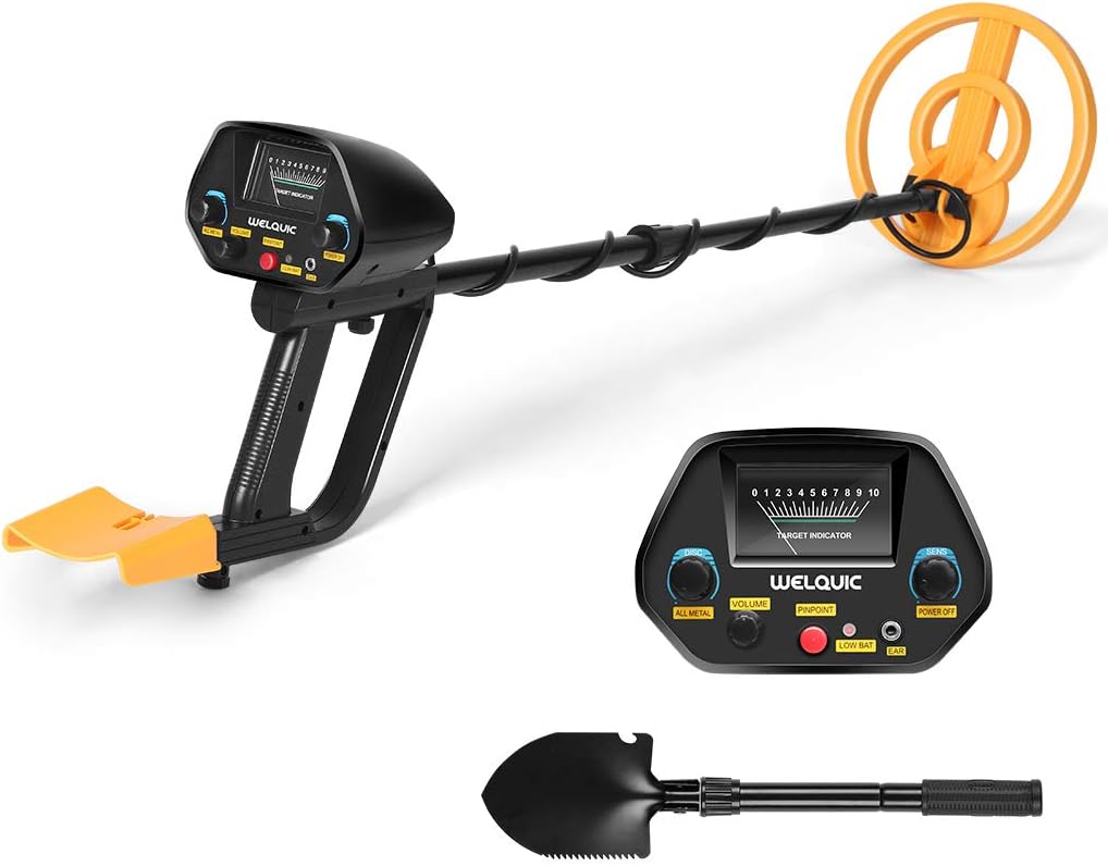 Metal Detector Pinpointer with High Accuracy VLF Technology and Discrimination Mode Waterproof for Gold Nugget Prospecting Relics Coins Jewelry Hunting