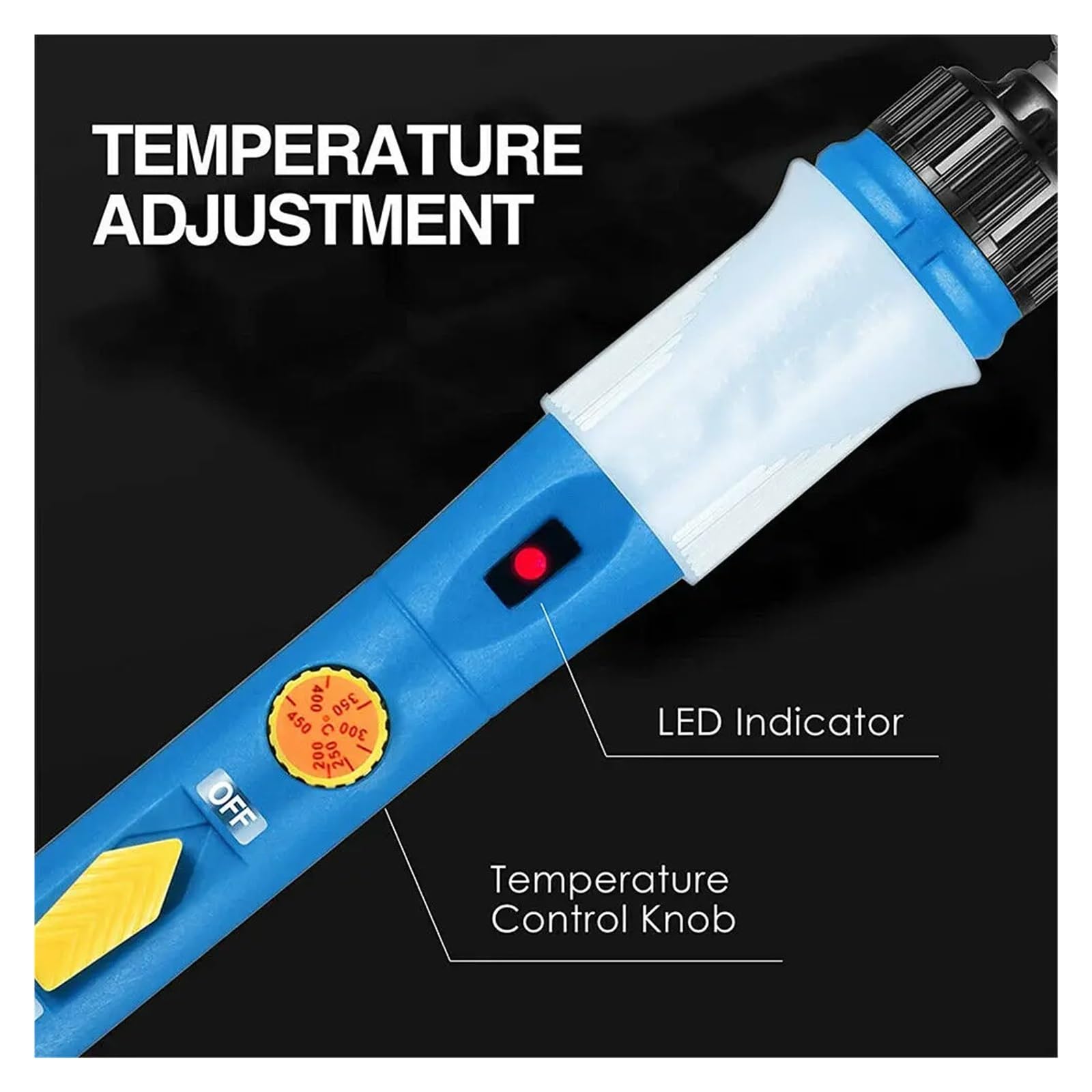 Kit De Soldador Eléctrico Temperatura Ajustable, Pistola For Soldar 80W Con Multímetro, Herramientas Soldadura Calentamiento Preciso