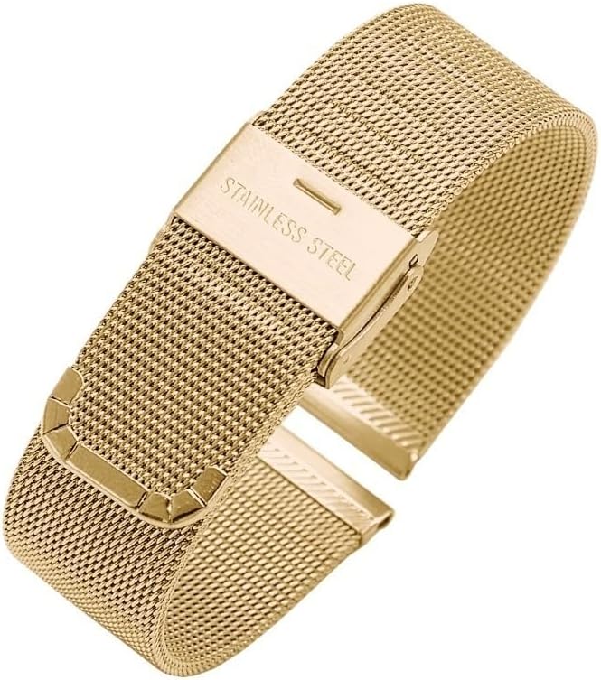 Stainless Steel Woven Mesh Watch Band For Iwc Portofino Replacement Strap