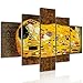 Lupia Vogue - Cuadro multipanel El beso de Klimt de madera 66 x 115 cm