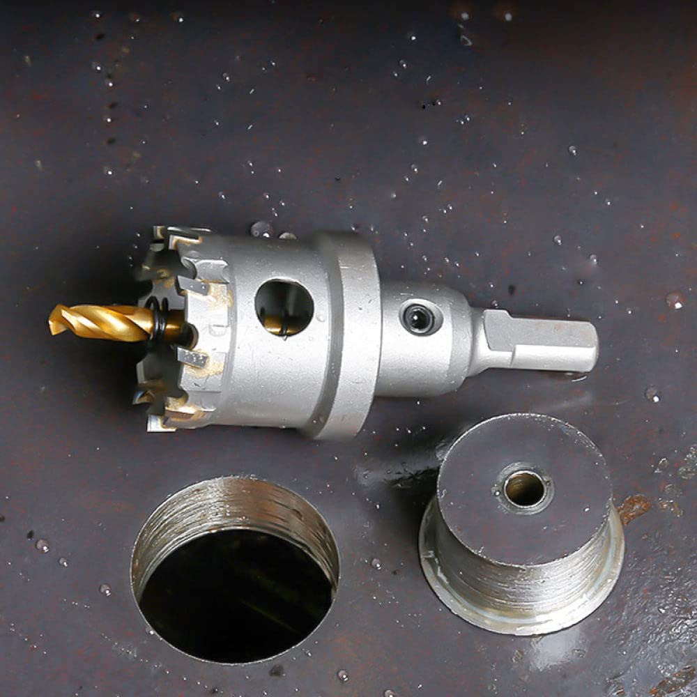 Otwornica Wycinak otworów z węglików spiekanych z wiertłem pilotującym z powłoką tytanową do metalu Otwornica do żelaza i drewna ze stali nierdzewnej, 23 mm