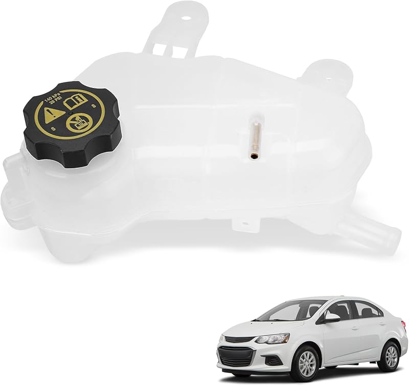 Reservatório de expansão do líquido de arrefecimento YEHERIT 603-386 com tampa para Chevrolet Sonic 1.4L 1.6L 1.8L 2012 a 2020 – 1 unidade