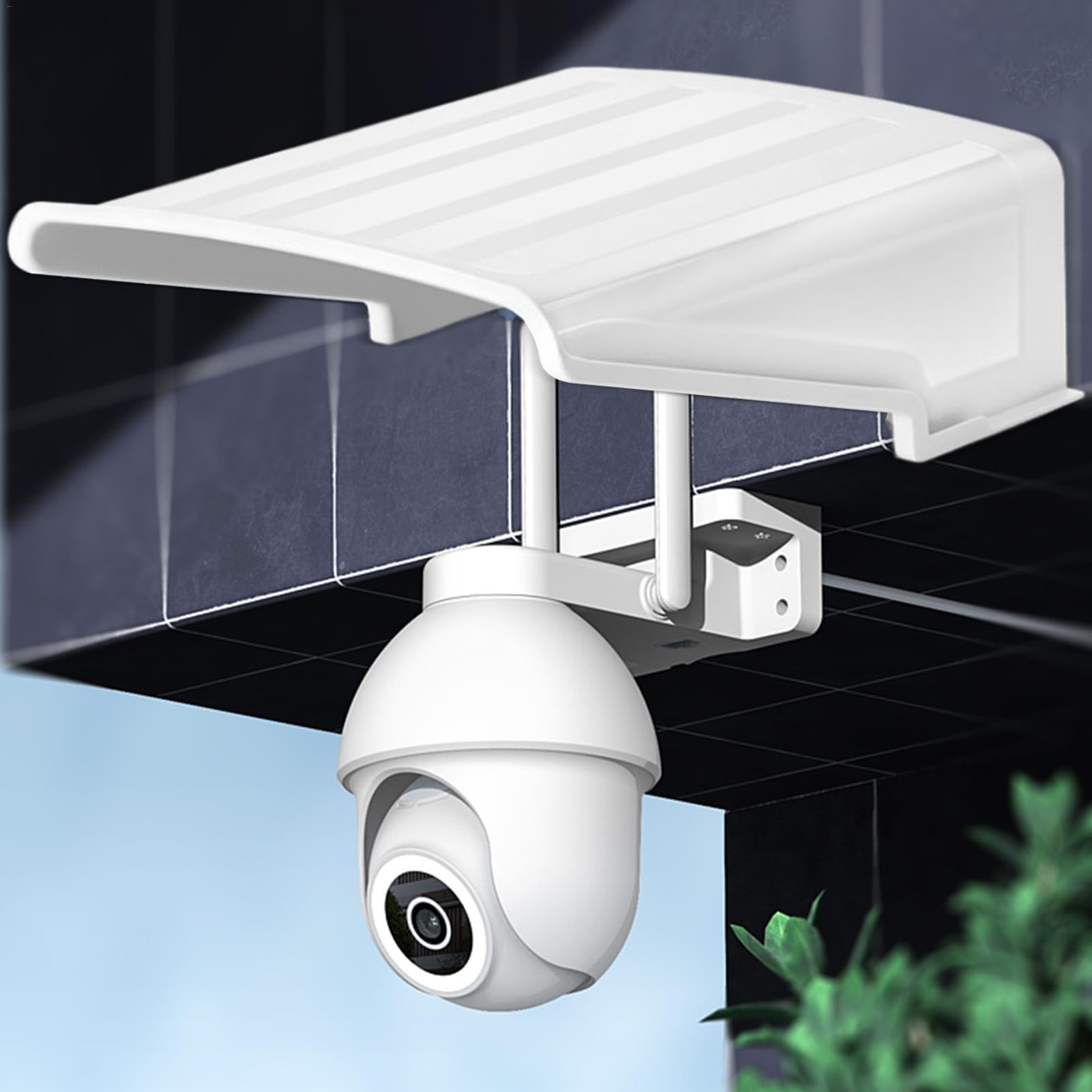 Ring Camera Protector Robuste Sun Rain Shade Protection Toit de Protection pour Caméra Extérieure, Caméra de Jardin Bouclier pour Lumières LED/Caméras Dome