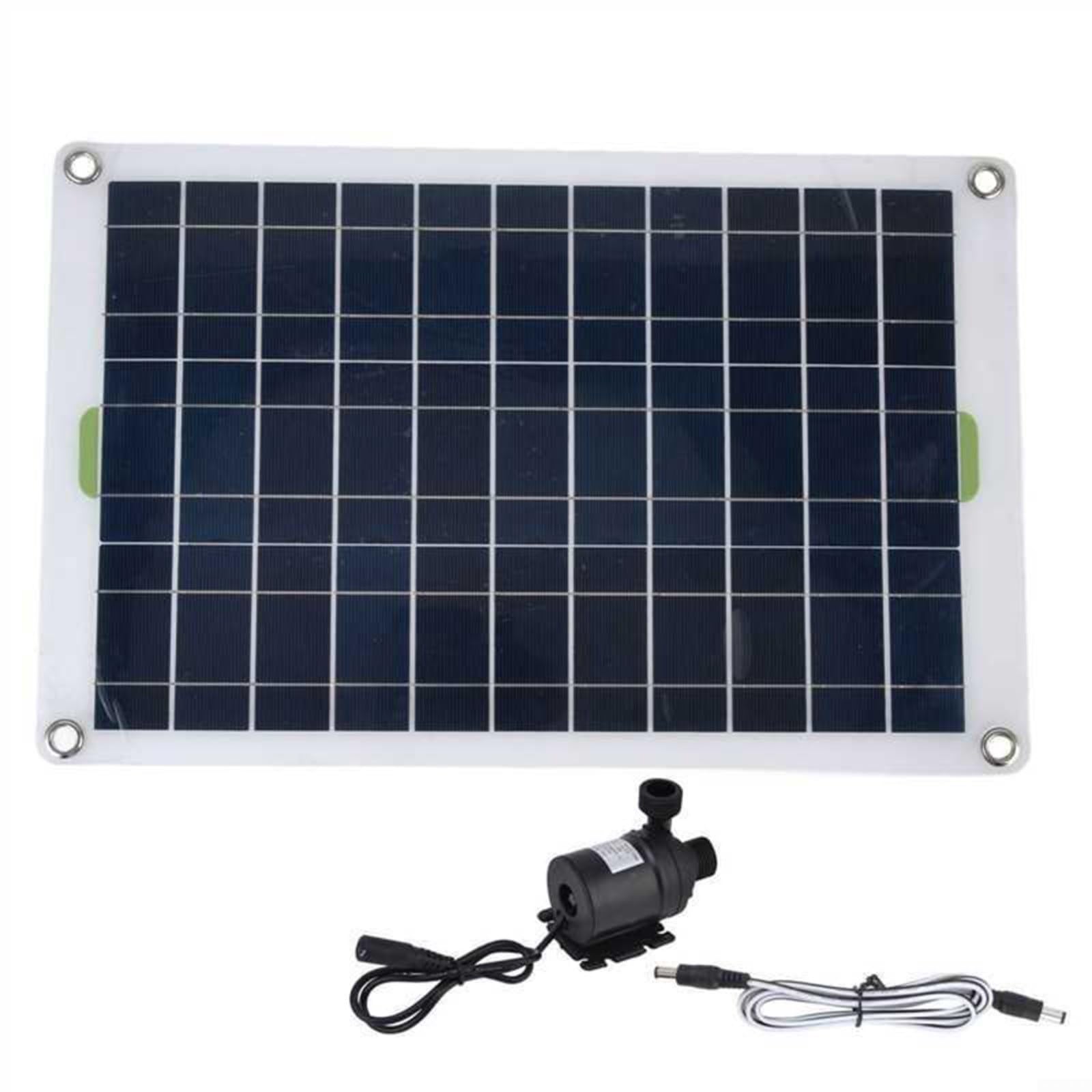Set pompa ad acqua solare da 12 V, silenziosa, per giardino | silicone e plastica, alta efficienza, per abbeveratoio per uccelli, acquari, piccoli laghetti, durevole