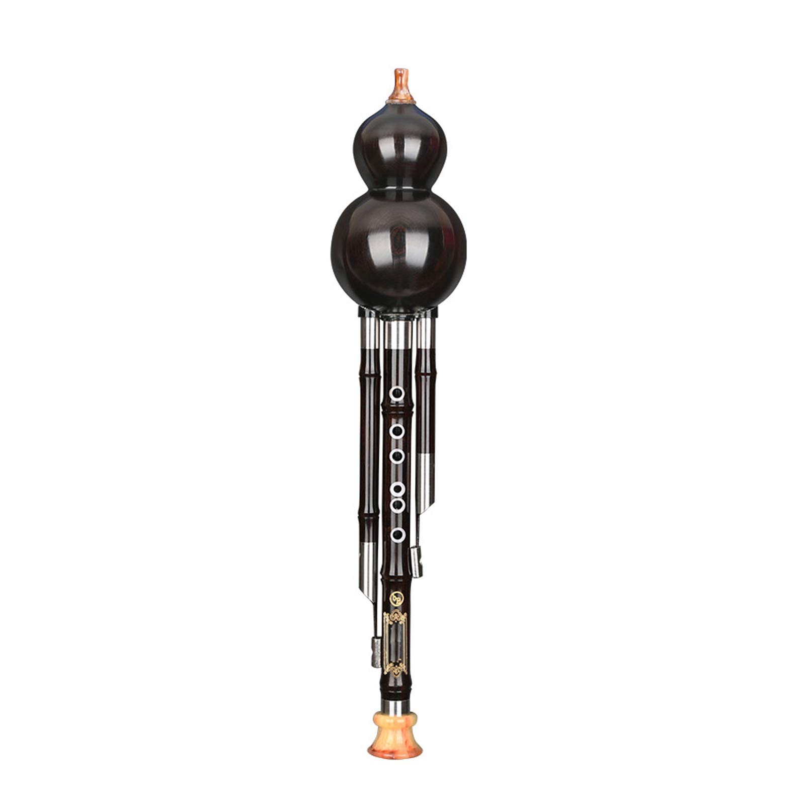 HCZKIUJY Hulusi,Premium Ebony Hulusi Flute,Chinese Traditional Instrument for Beginner Music Lover (Purple B Key)