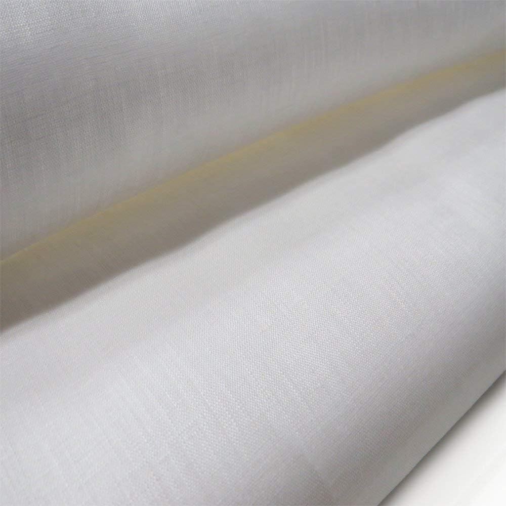 Irish Handkerchief Linen Fabric, Estopilla- 35-36 Inches Wide, Over 100 Yards in Stock - White